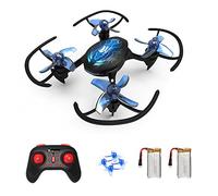 Tiny Hawk Mini Drone para Niños, Drone Helicopteros Quadcopter RC con Modo sin Cabeza, Retención de Altitud, 3D Flips, 3 Modos de Velocidad, 2 Baterías, Regalo para Niños y Principiantes