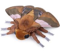 Tiny Heart Juguete de SimulacióN De Polilla Gingko, Lindo Juguete de Polilla Gingko marrón, ColeccióN de Peluche Suave, Animales Voladores para 16”