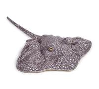 Tiny Heart Peluche de mantarraya de 20in, Juguete de simulación de mantarraya, Almohada de Peluche de Paleontología del Cámbrico mantarraya Suave para niños y Amantes de la Vida Silvestre, Gris