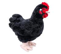 Tiny Heart Simulación Juguetes de Peluche gallina Negra,Juguetes de Animales gallina de la Serie Cambrian, adecuados para decoración del hogar, Fiesta de Disfraces de Animales 12.5in/32cm