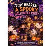 Tiny Hearts: A Spooky Halloween Party: A Cute and Cozy Halloween Coloring Book with Pumpkins, Ghosts, Witches, Candy, Costumes, and Heart-Filled Spooky Fun (Tiny Hearts Cozy Collection)