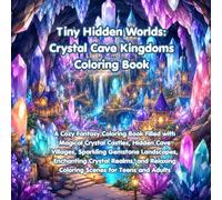 Tiny Hidden Worlds: Crystal Cave Kingdoms Coloring Book: A Cozy Fantasy Coloring Book Filled with Magical Crystal Castles, Hidden Cave Villages, ... and Adults (Whimsical Tiny Worlds Series)