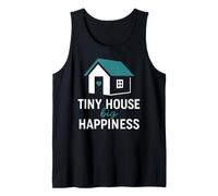 Tiny House Big Happiness Minimal Living Off Grid Design Camiseta sin Mangas
