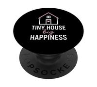 Tiny House Big Happiness Minimal Living Off Grid Design PopSockets PopGrip Adhesivo