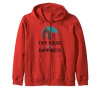 Tiny House Big Happiness Minimal Living Off Grid Design Sudadera con Capucha