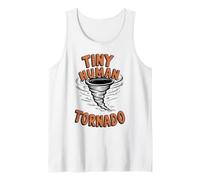 Tiny Human Tornado Parent Life Funny Toddler Boy Camiseta sin Mangas
