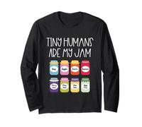Tiny Humans Are My Jam Maestra de guardería Preescolar Manga Larga