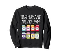 Tiny Humans Are My Jam Maestra de guardería Preescolar Sudadera