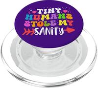 Tiny Humans Stole My Sanity Cita Divertida Head Start Teacher PopSockets PopGrip para MagSafe