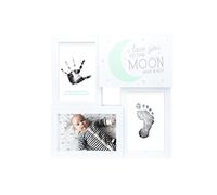 Tiny Ideas Little One - Marco de fotos, diseño de collage, LOVE YOU TO THE MOON, Menta/Blanco/Negro
