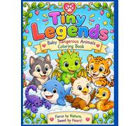 TINY LEGENDS,: Cute Baby Dangerous Animals Coloring Book For Kids Ages 3-8