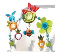 Tiny Love Sunny Stroll, Arco de juegos educativo con sonajero y actividades, arco juego carro bebé 0 meses +, Clips de acople universales, Meadow Days