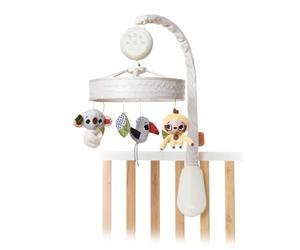 Tiny Love Boho Chic Móvil de cuna bebé, Móvil musical con 17 melodías, sonidos de la naturaleza y ruido blanco, temporizador de apagado automático, luz nocturna LED, colección boho chic