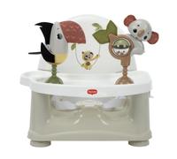 Tiny Love Elevador con Actividades 2en1,6 Meses-3 Años, Beige, Boho Chic | Trona Bebé Portátil, 9-15 kg, Asiento Elevador Bebé Ligero y Portátil, Bandeja Apta para Lavavajillas y Juguetes Sensoriales