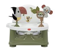 Tiny Love Elevador con Actividades 2en1,6 Meses-3 Años, Verde, Boho Chic | Trona Bebé Portátil, 9-15 kg, Asiento Elevador Bebé Ligero y Portátil, Bandeja Apta para Lavavajillas y Juguetes Sensoriales