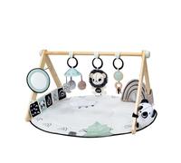 Tiny Love Luxe Developmental Gymini, Gimnasio de actividades con música para bebés, desde 0 meses, 20 actividades, juguete musical portátil, 12 tarjetas de hitos, Black & White Décor
