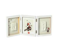 Tiny Love Marco Doble, Kit Huella Bebé Pie y Manos, Kit Cuadro Personalizado con Foto, Recuerdo Pie y Mano, Dermatológicamente Testado, Regalos Recién Nacidos, Kit Todo en Uno, Tiny Creations, Blanco