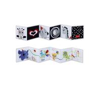 Tiny Love Primer Libro Bebe Doble Cara, 0+ Meses, Libro Sensorial Bebe, Blanco y Negro, 2 Caras, 7 Actividades, Favorece Sentidos, Habilidades y Vista, Tiempo Boca Abajo, Born To Party