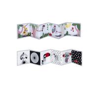 Tiny Love, Primer Libro de Doble Cara, Libro Bebe, 0+ Meses, Libro Sensorial Bebe, Blanco y Negro, 2 Caras, 7 Actividades, Favorece Sentidos, Habilidades y Vista, Tiempo Boca Abajo, Boho Chic