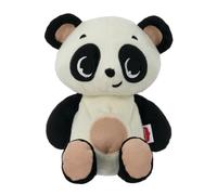 Tiny Love Snuggly Buddy Panda, decoración en blanco y negro, movimiento de respiración, melodías, sonidos relajantes, luces suaves, recargable por USB-C, lavable a máquina, felpa suave, apoya el