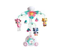 Tiny Love Soothe'n Groove Móvil, Móvil Cuna Bebé Musical 2en1,0+ Meses, Convertible en Caja Música Portátil, Estimulación Visual,18 Melodías,40 Minutos Música Continua,Tiny Princess Tales
