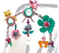 Tiny Love Sunny Stroll, Arco de juegos educativo con sonajero y actividades, arco juego carro bebé 0 meses +, Clips de acople universales, Tiny Princess Tales