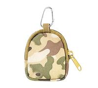 Tiny Mochila Keybund - Porta conolial para Mochila para Cartera de Cartera para el Bolso minúsculo | Bolsillo con Cremallera, Bolsa para Coche, Cartera portátil para Llaves, Moneda, Camuflaje,