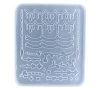 Tiny Molde de Relleno Lindo Bowknotstern Forma de Tenis Resina Jugar Tarjetas Accessor