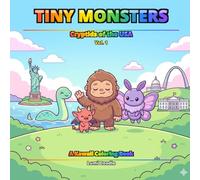 Tiny Monsters: Cryptids of the USA Coloring Book: 50 Kawaii American Cryptids & Famous State Landmarks to Color | Bigfoot, Mothman, Jersey Devil & ... Per State | Fun for Kids, Adults & Families