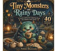 Tiny Monsters on Rainy Days: Funny and Cozy Coloring Book for Adults and Teens (Tiny Monsters Coloring Books)