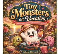 Tiny Monsters on Vacation: Funny and Cozy Coloring Book for Adults and Teens (Tiny Monsters Coloring Books)