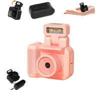 Tiny Nostalgic Camera, 2025 New Tiny Nostalgia CAM, 1080p HD Mini Keychain Camera,with 90° Flip Flash,with 64GB SD Card Six Filters,1.44 in HD Screen,Tiny Nostalgic Camera (Pink 128G)
