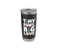 Tiny Paws Big Love - Cobaya Vaso térmico de acero inoxidable de doble pared