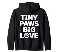 Tiny Paws Big Love Sudadera con Capucha