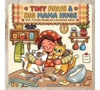 Tiny Paws & Big Mama Hugs: A Cat-titude Problem: A Bold and Easy Coloring Book for Kids and Adults: Simple and Cute Kawaii Cats, Sassy Kittens, and ... Mama Hugs for Stress Relief and Relaxation