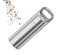 Tiny Pill Case - Keychain Pill Box | Metal Pocket Pills Boxes Keychain For