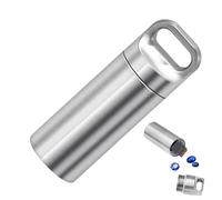 Tiny Pill Case - Keychain Pill Box | Metal Pocket Pills Boxes Keychain For Purse For Travel, Waterproof O ring Daily Pills Container Holder | For Men And Women