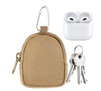 Tiny Pouch Backpack, Small Backpack Coin Purse, Portable Coins Purse, Car Key Accessories, Zipper Wallet for Women and Men, Sofisticado Workmanship 2.76 X 3.15 X 0.98in, caqui, Se référer au