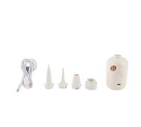 Tiny Pump Mini Bomba de Aire eléctrica, Bomba de inflado rápido USB portátil con 4 boquillas, diseño Ultra Compacto para Bolsas de Almacenamiento de Goma Anillos de natación