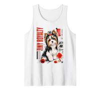 Tiny Royalty Biewer Yorkie Puppy con Lazo Camiseta sin Mangas
