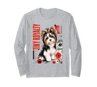 Tiny Royalty Biewer Yorkie Puppy con Lazo Manga Larga
