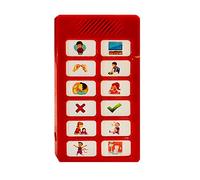 Tiny Talker Too - Dispositivo de comunicación AAC de suministros especiales | Dispositivo de comunicación para niños no verbales, adultos y más. Diseño de 12 botones | Graba tu propia voz y sonidos |
