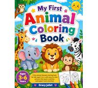 Tiny Tots Animal Coloring Book: Fun & Easy Coloring Pages of Cute Animals for Toddlers and Preschoolers