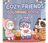 Tiny Town Friends Coloring Book for Kids Ages 4-10: Fun and Cute Cartoon Animal Adventures to Color