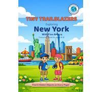 Tiny Trailblazers: Exploring New York with Finn & Zara: A Hidden Objects Coloring Book for Kids Ages 4-8