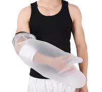 Tiny Treassures Shop Protector de Brazo para Ducha Impermeable - Funda Reutilizable para Yeso, Escayola o Vendajes - Cubierta Transparente Antifugas y Resistente al Agua