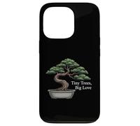 Tiny Trees Big Love Bonsai Tree Plant Lover Art Carcasa para iPhone 13 Pro
