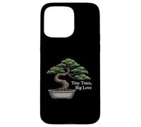 Tiny Trees Big Love Bonsai Tree Plant Lover Art Carcasa para iPhone 15 Pro MAX