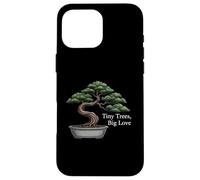 Tiny Trees Big Love Bonsai Tree Plant Lover Art Carcasa para iPhone 16 Pro MAX