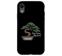 Tiny Trees Big Love Bonsai Tree Plant Lover Art Carcasa para iPhone XR